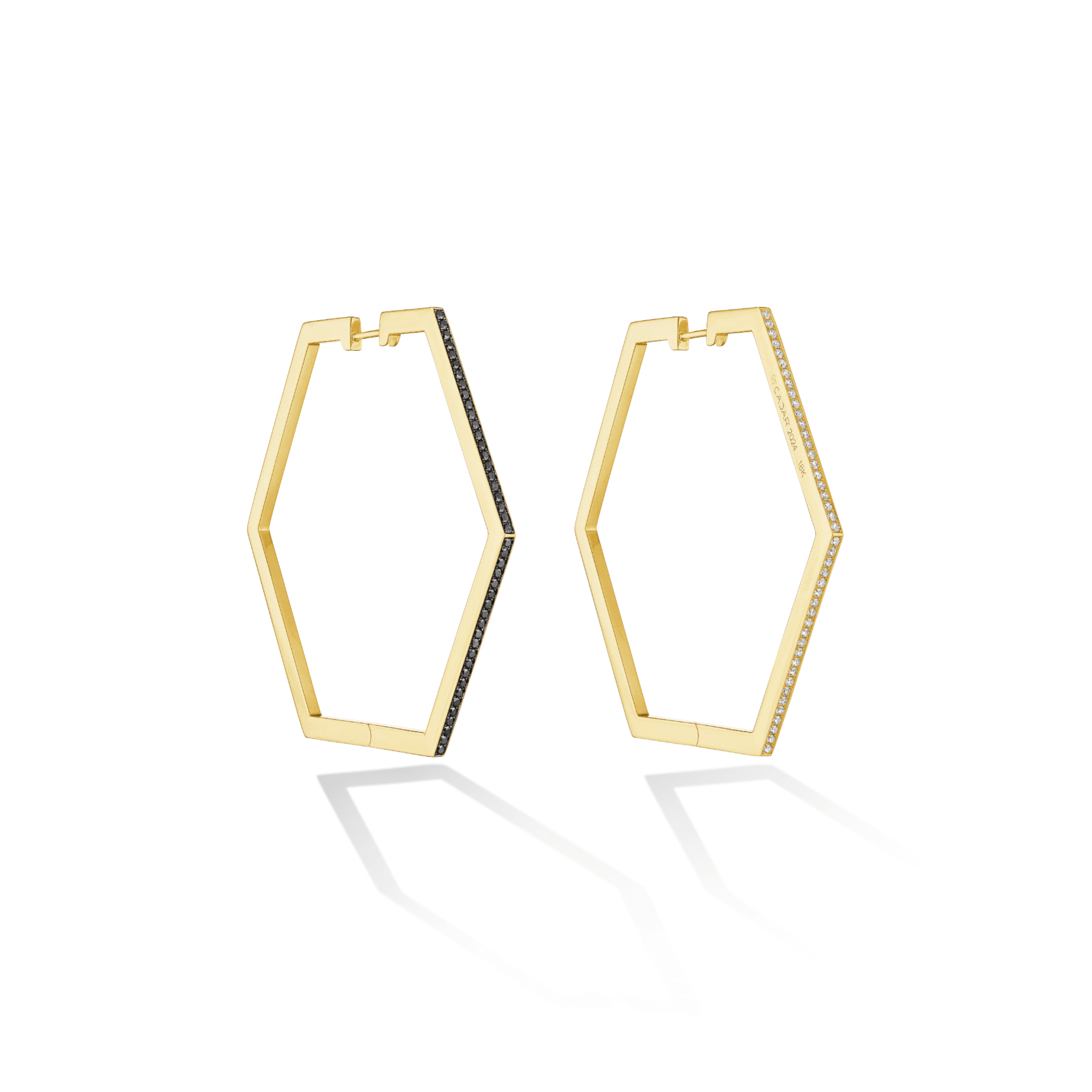 B HOME HOOP EARRINGS LARGE - CADAR