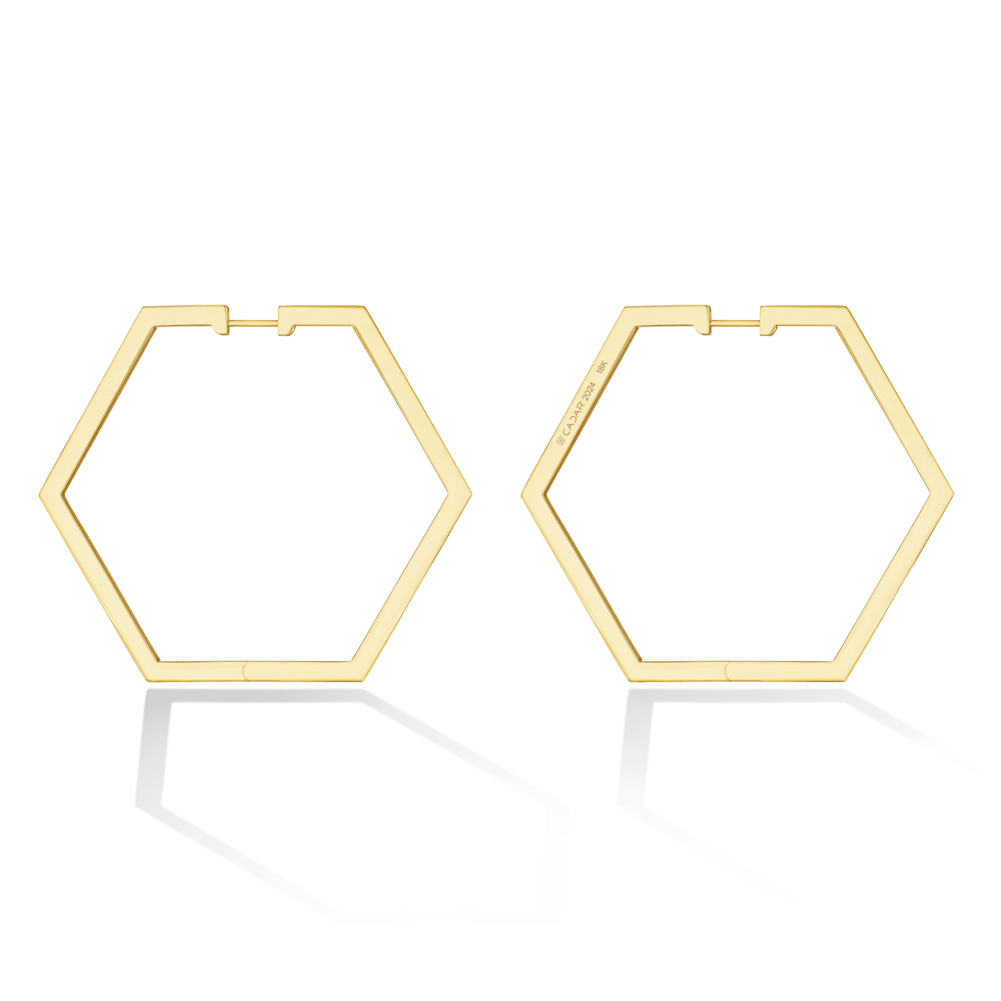 B HOME HOOP EARRINGS LARGE - CADAR