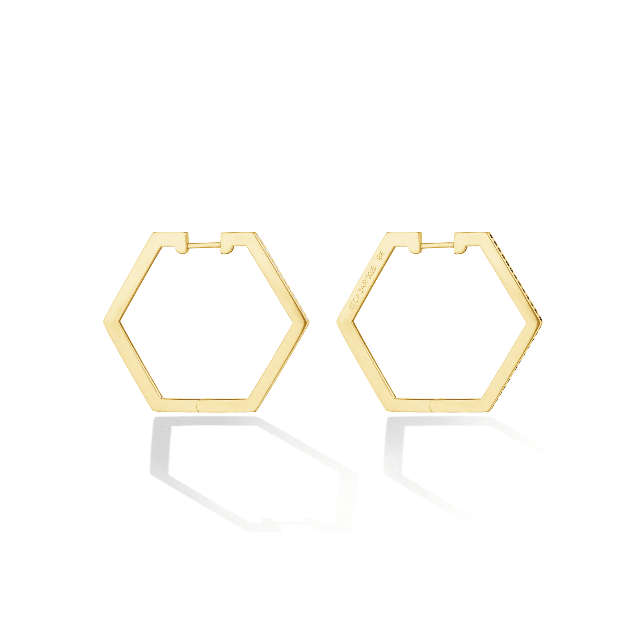 B HOME HOOP EARRINGS MEDIUM - CADAR