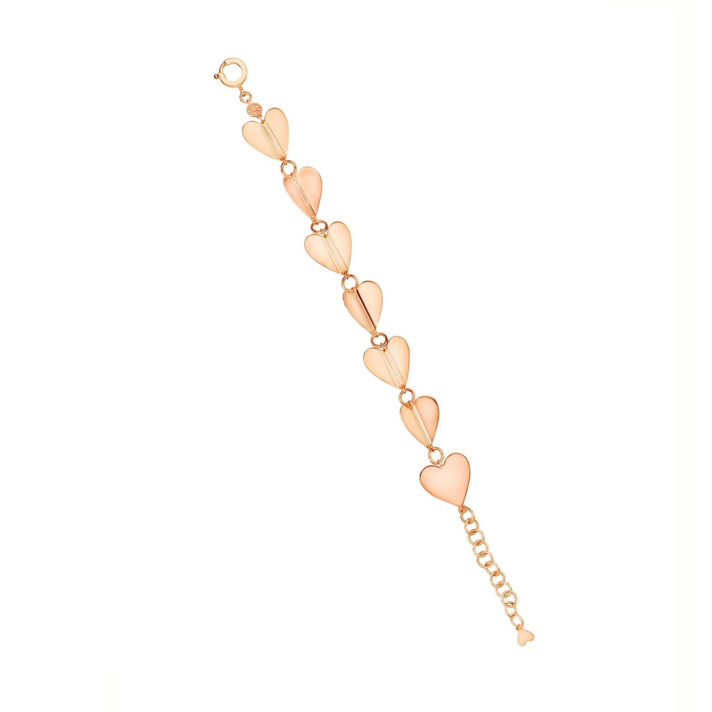 Large Rose Gold Wings of Love Bracelet - Cadar