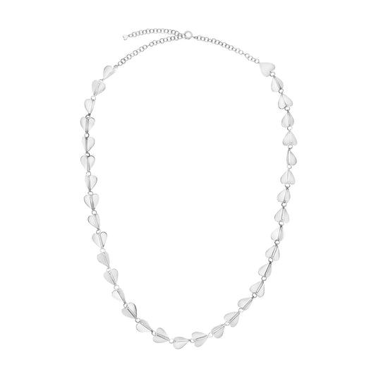 Long White Gold Wings of Love Necklace - Cadar
