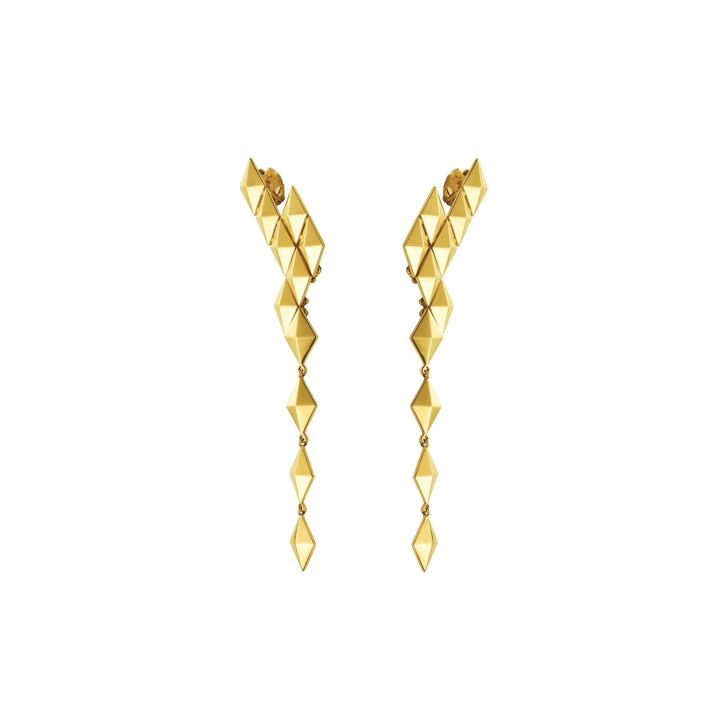 Medium Yellow Gold Python Ear Climbers - Cadar