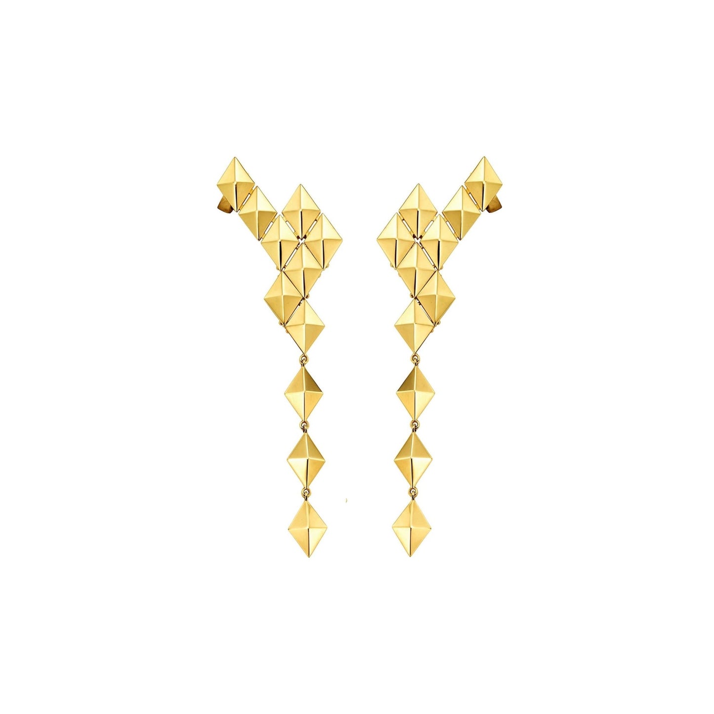 Medium Yellow Gold Python Ear Climbers - Cadar