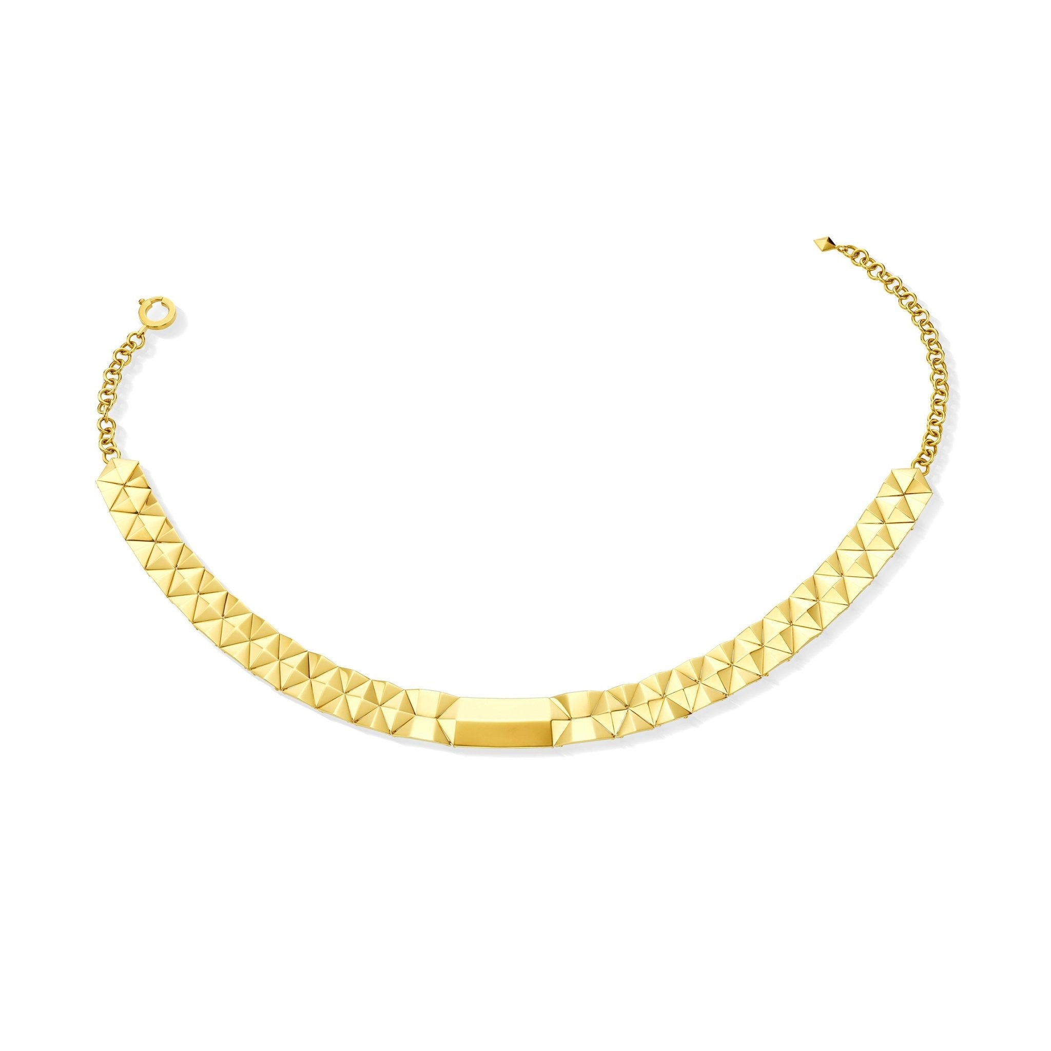 Mini Yellow Gold Python Collar Necklace - Cadar