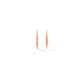 Small Rose Gold Feather Earrings - Cadar
