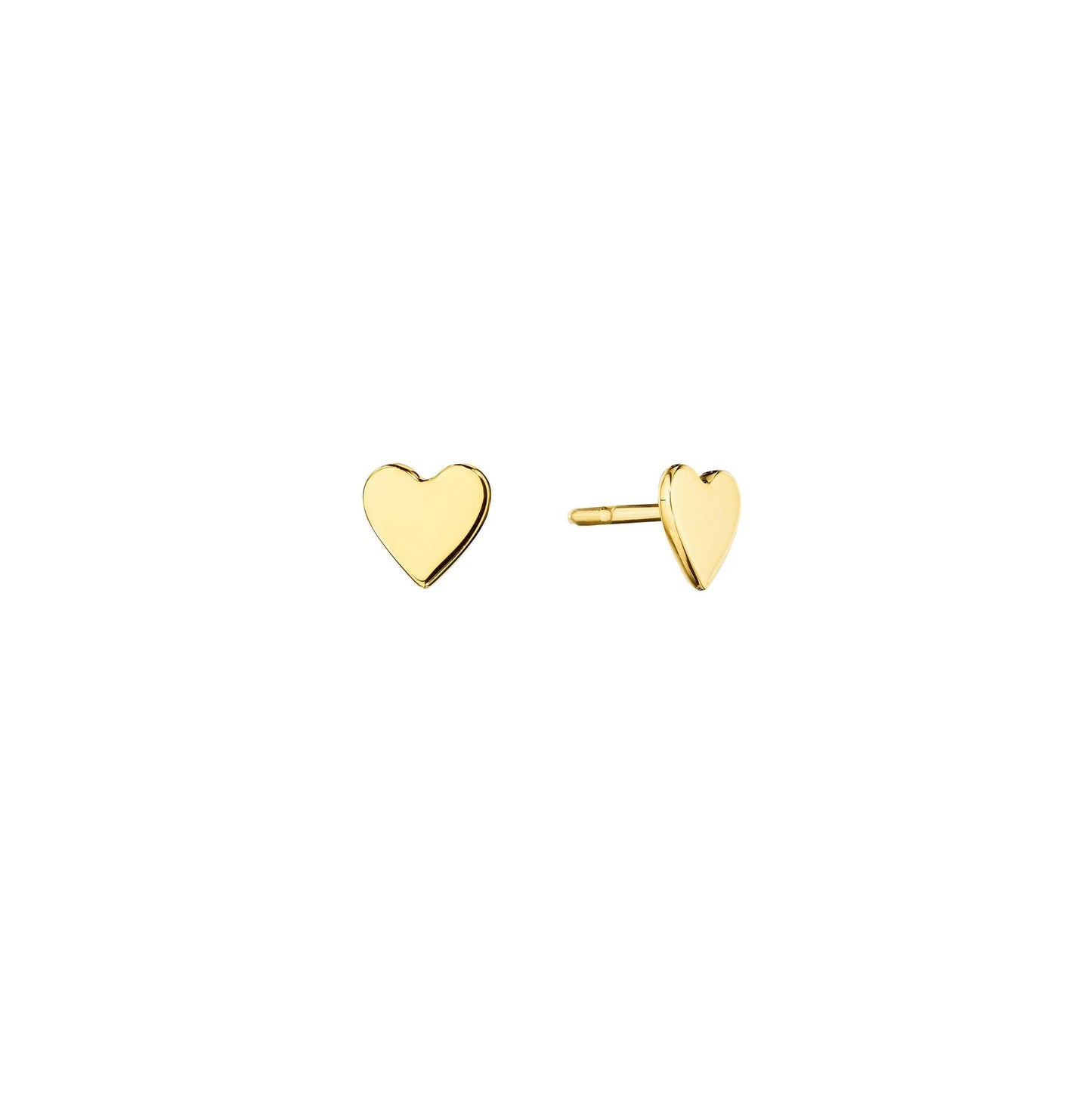 Small Yellow Gold Wings of Love Stud Earrings - Cadar
