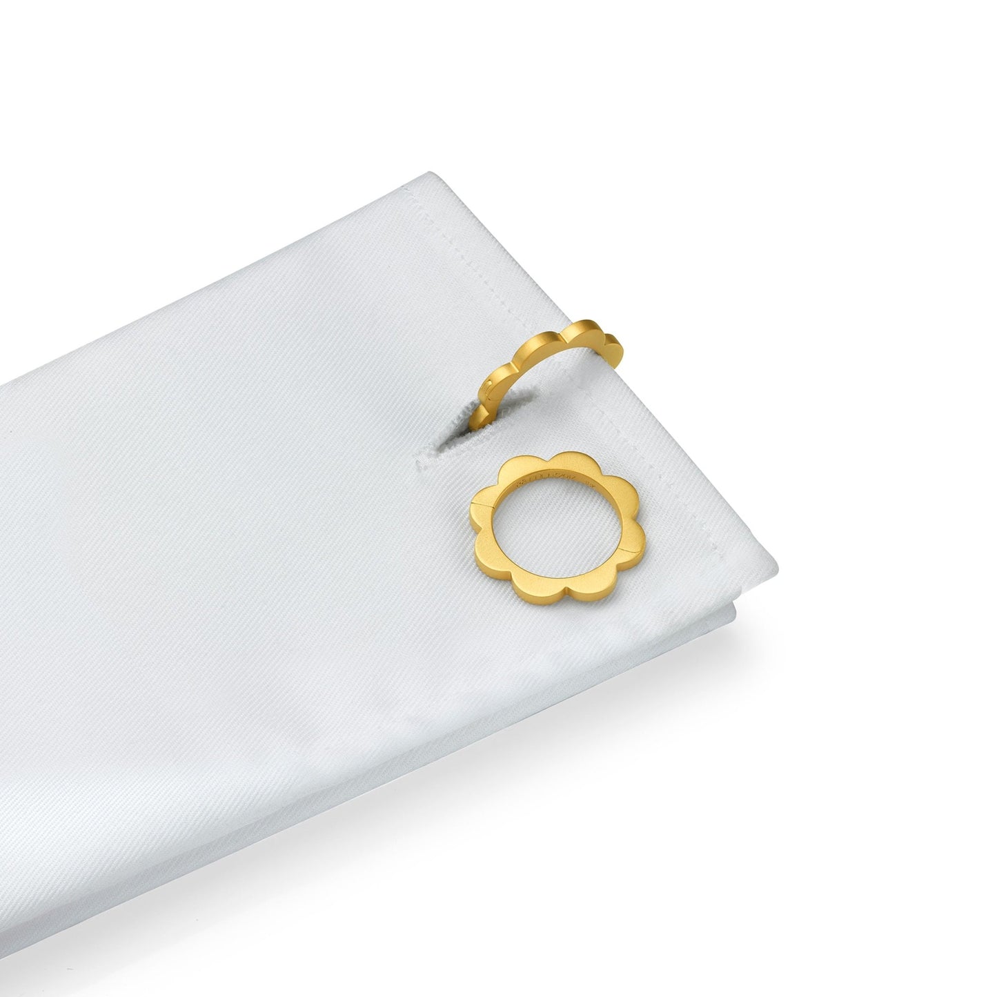 Yellow Gold Bloom Cufflinks - Cadar