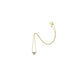 Yellow Gold Endless Heart Necklace with Pavé Diamonds - Cadar
