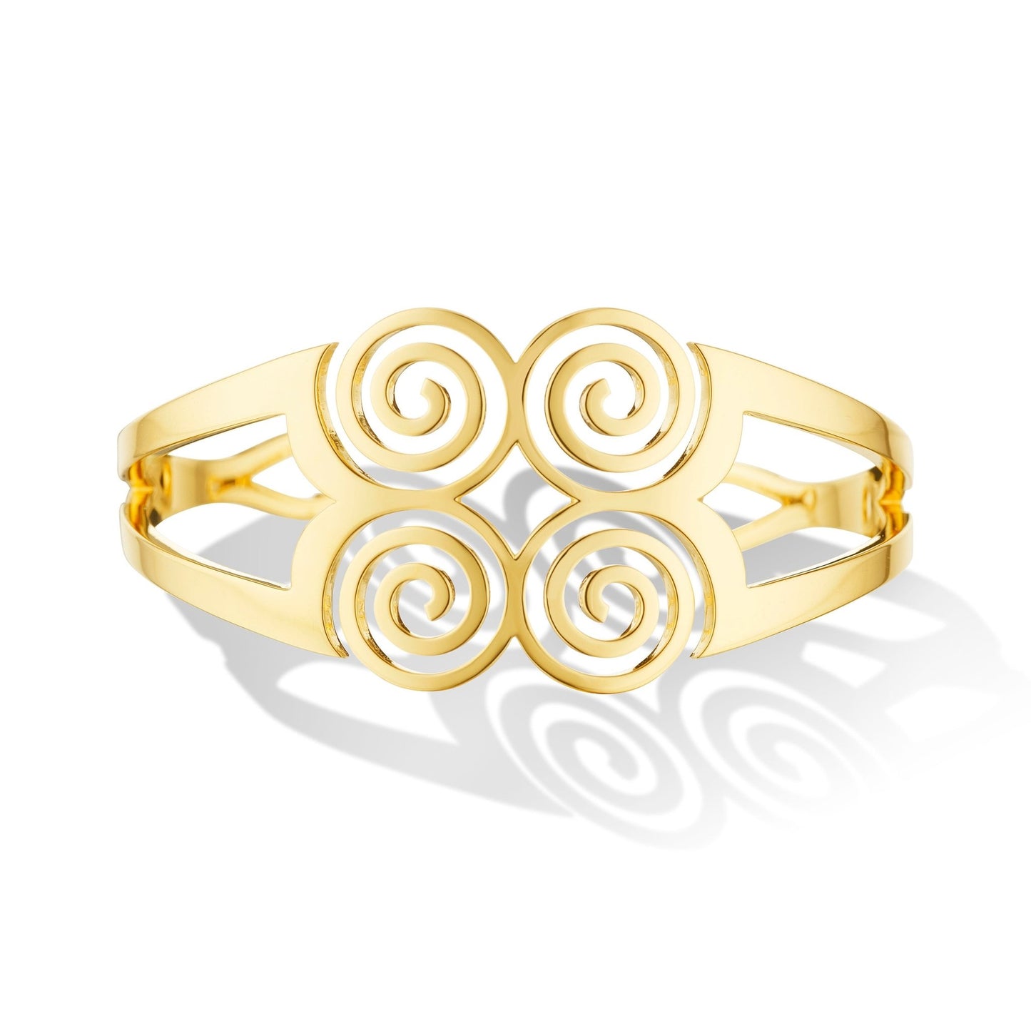 Yellow Gold Essence Cuff Bracelet - Cadar