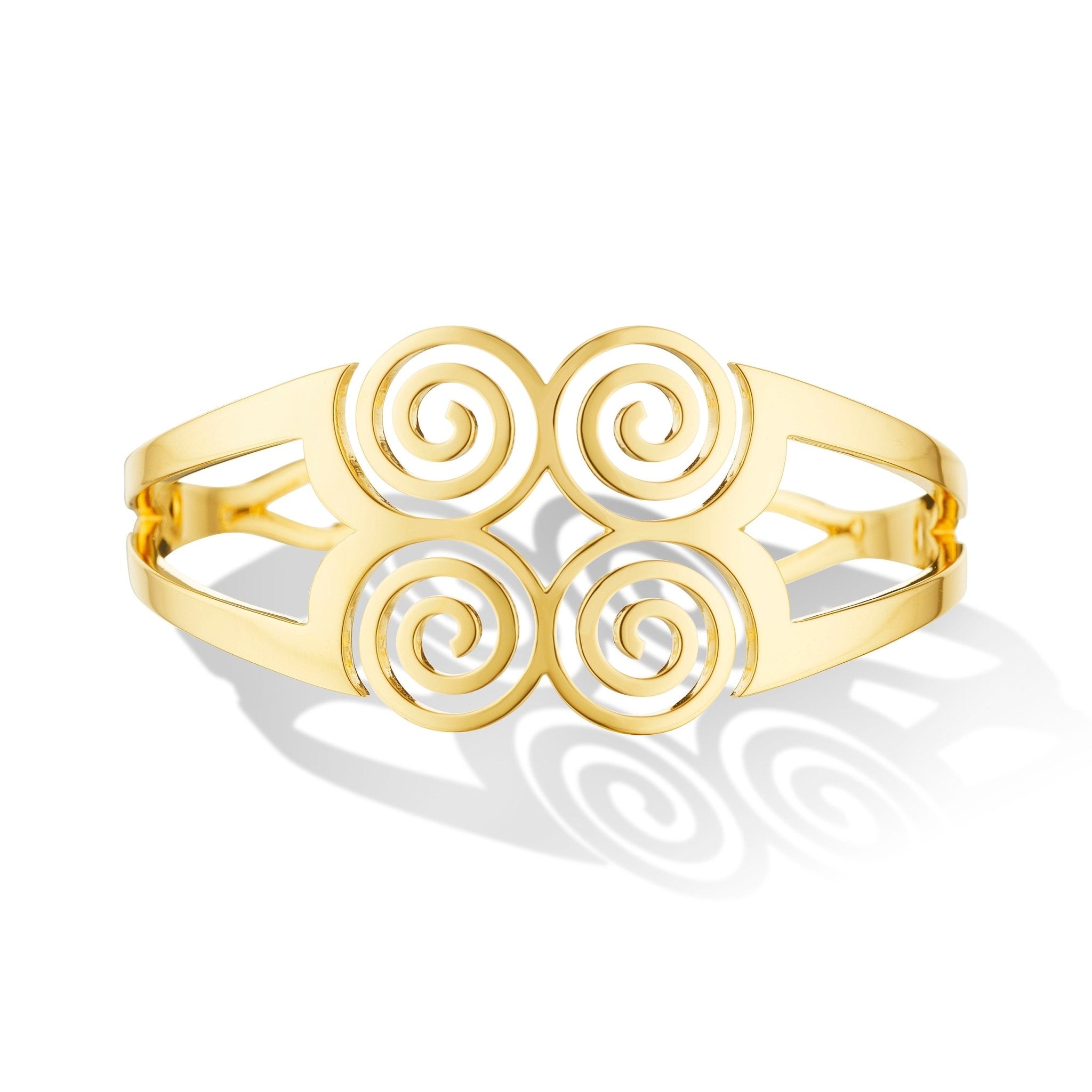 Yellow Gold Essence Cuff Bracelet - Cadar