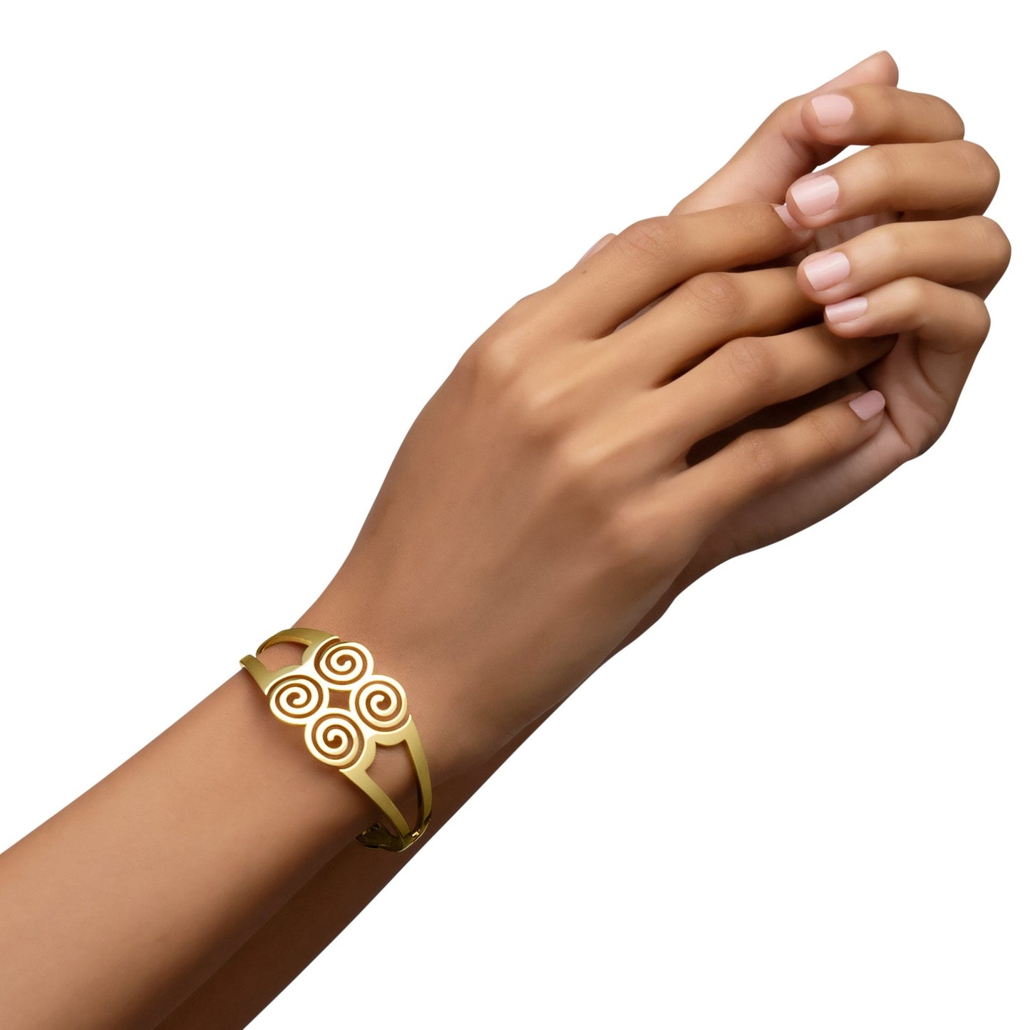 Yellow Gold Essence Cuff Bracelet - Cadar