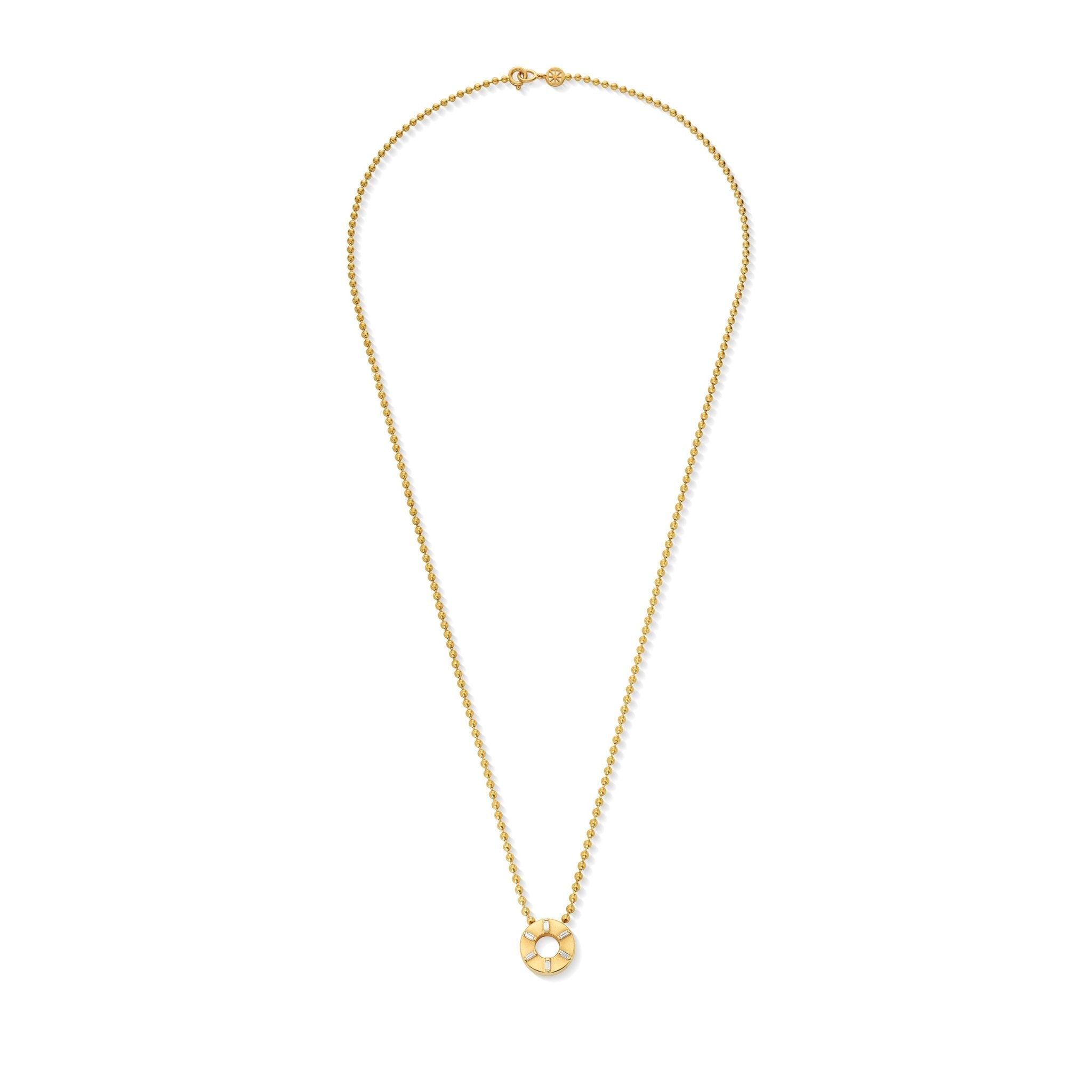 Yellow Gold Mainly Men Prime Pendant with White Diamonds - Cadar