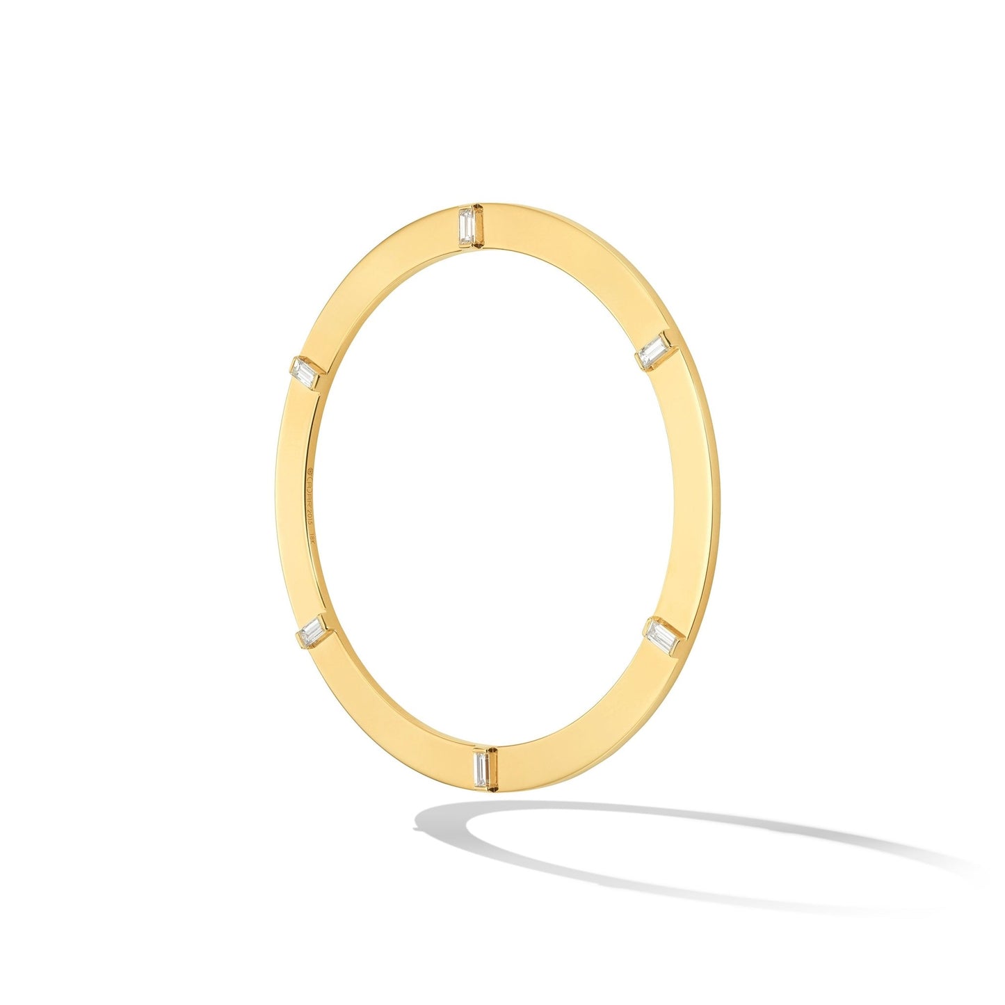 Yellow Gold Prime Bracelet with White Diamonds - Cadar