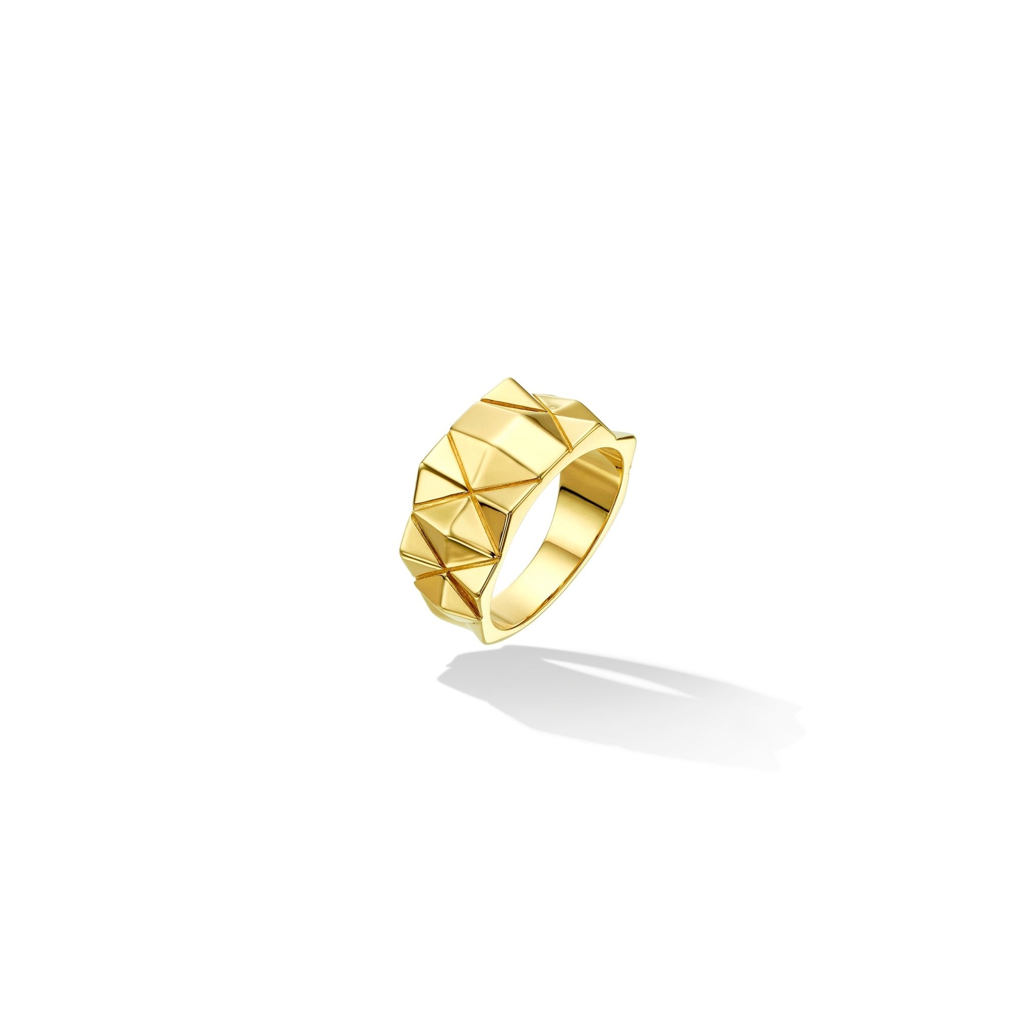 Yellow Gold Python Skinny Ring - Cadar