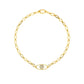 Yellow Gold Reflections Choker with White Pave Diamonds - CADAR