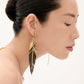 FEATHER Drop Earrings Large - CADAR