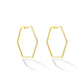 Large B Home Hoop Earrings with White Diamonds - CADAR