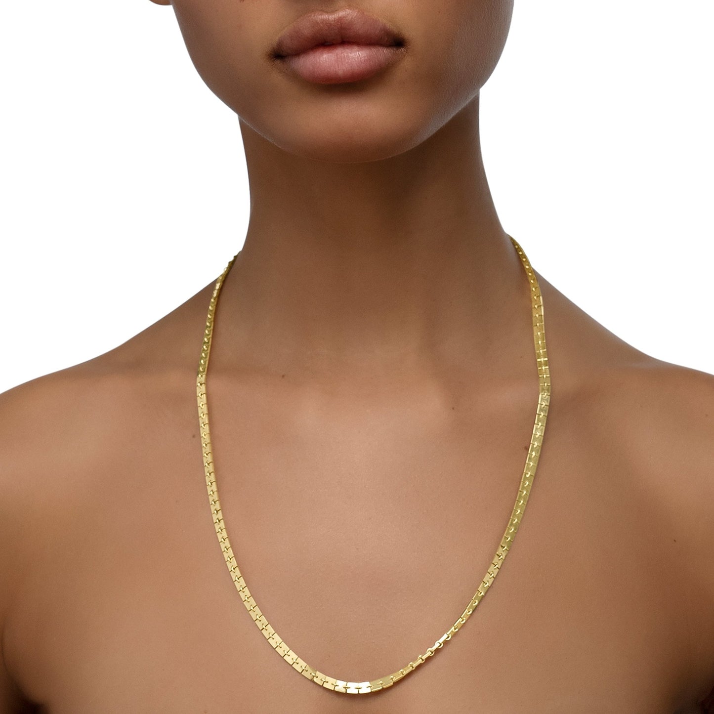 20in Yellow Gold Foundation Chain Necklace - Cadar