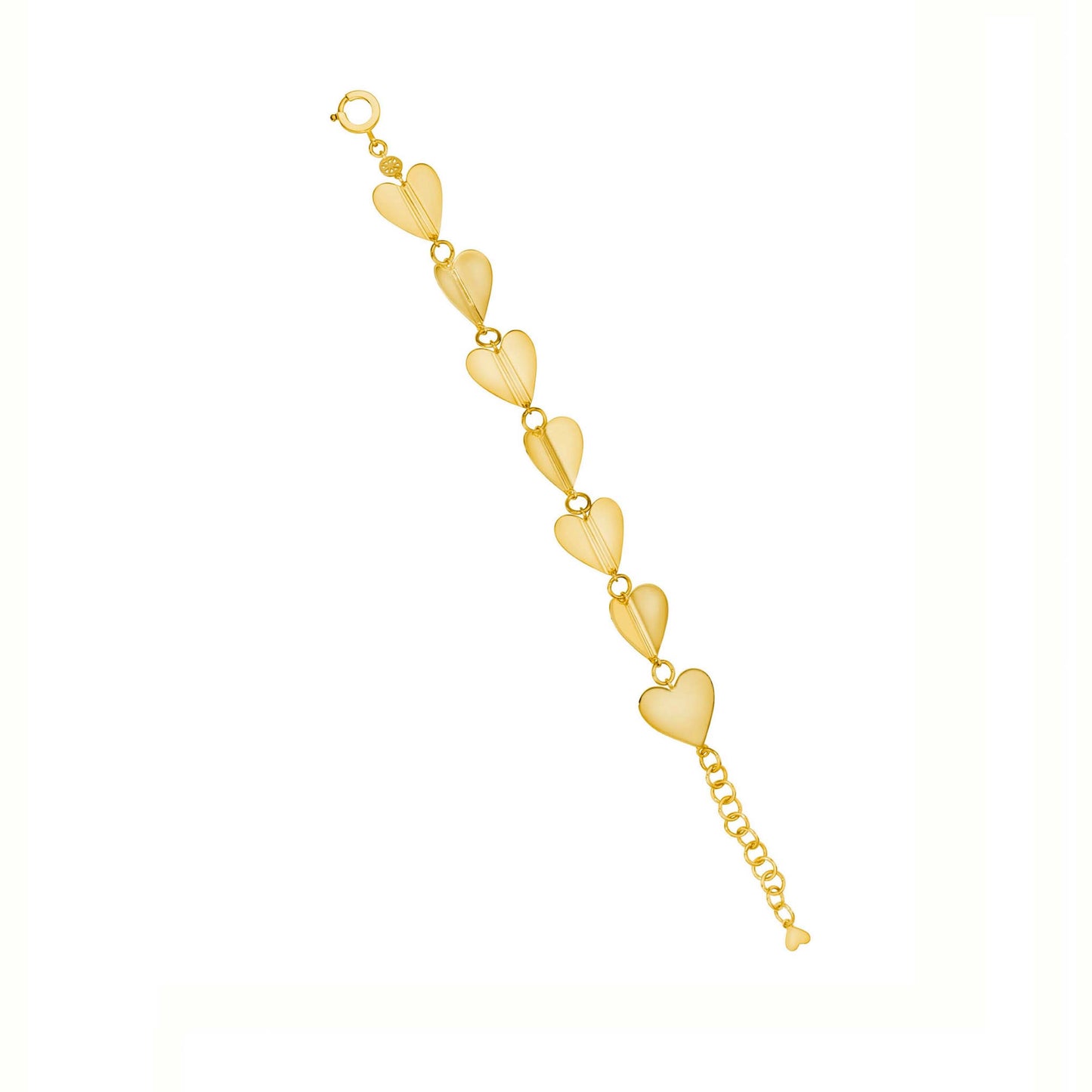Large Yellow Gold Wings of Love Bracelet