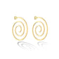 Yellow Gold Essence Hoop Earrings