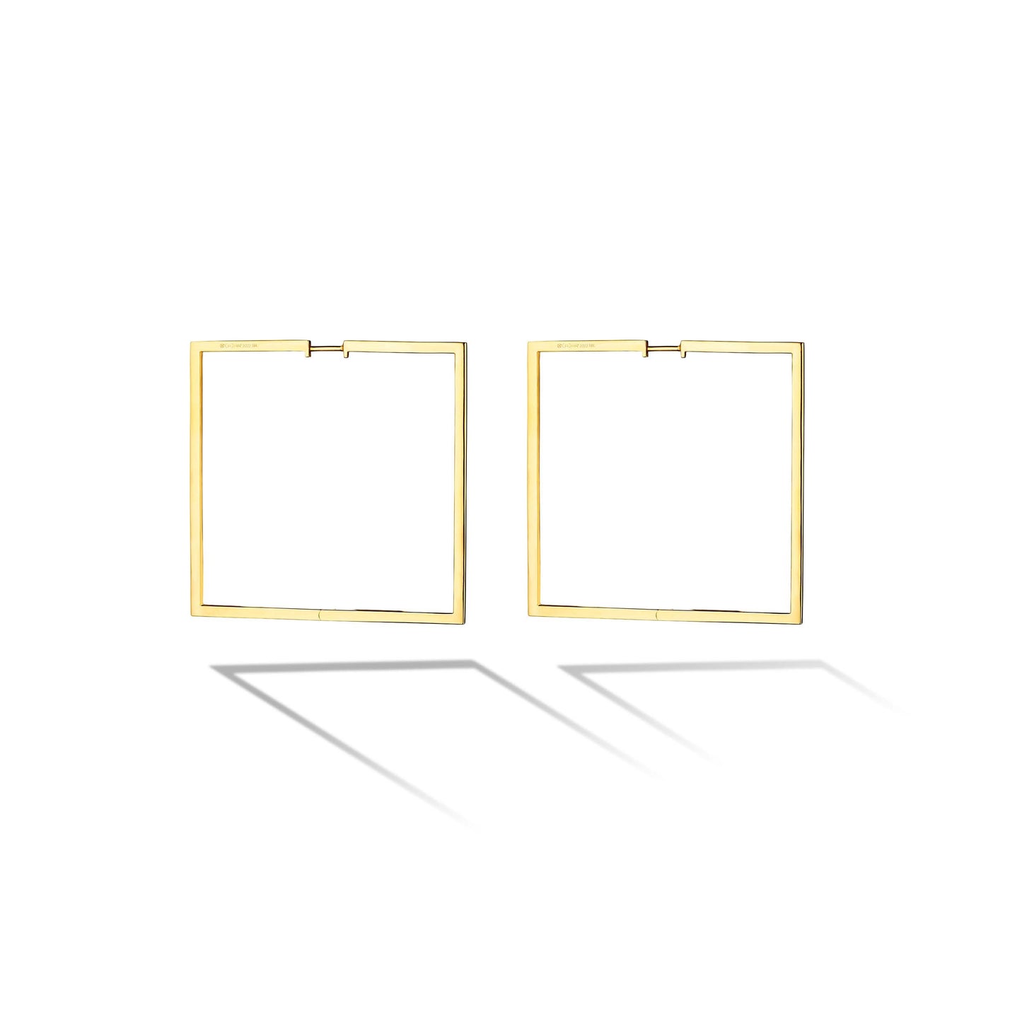 Large Yellow Gold Foundation Hoop Earring