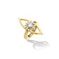 Yellow Gold TU Reflections Engagement Ring Enhancer with White Diamonds