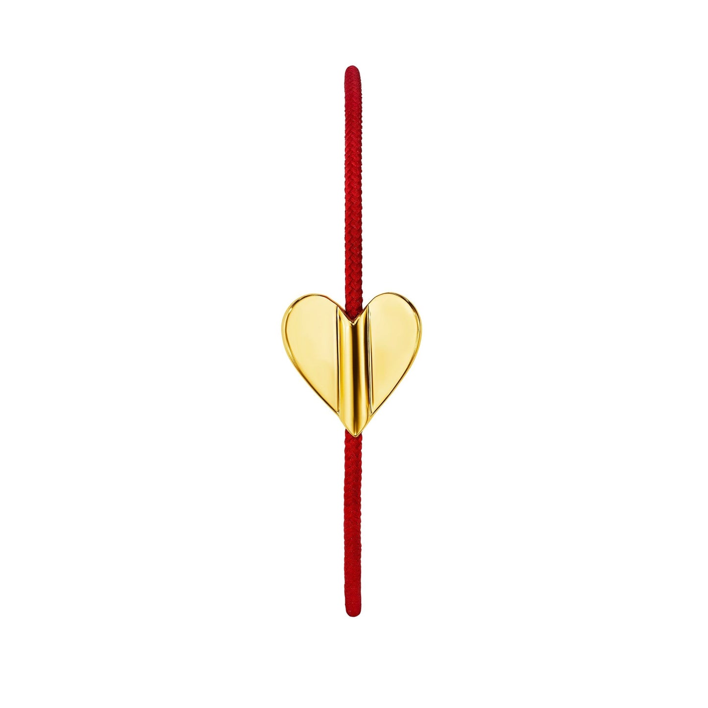 Cord Wings of Love Bracelet with Folded Heart - CADAR
