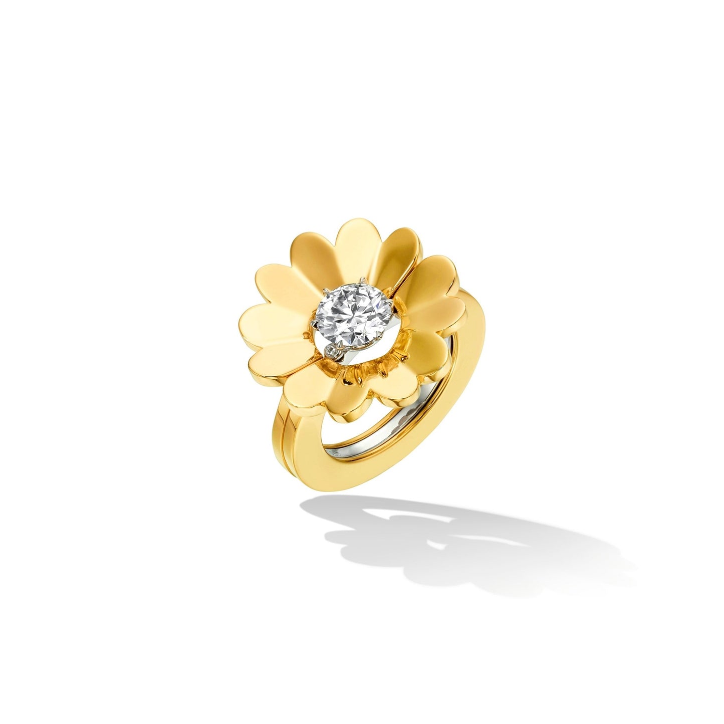 Custom Platinum Solitaire Ring - Cadar