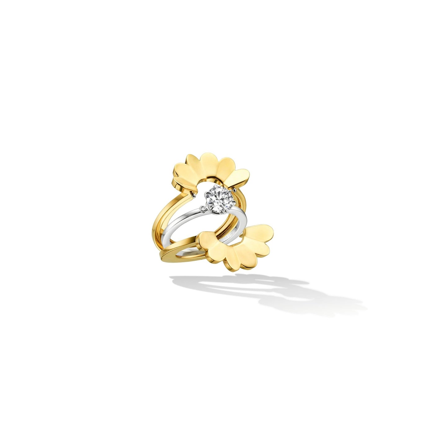 Custom Platinum Solitaire Ring - Cadar