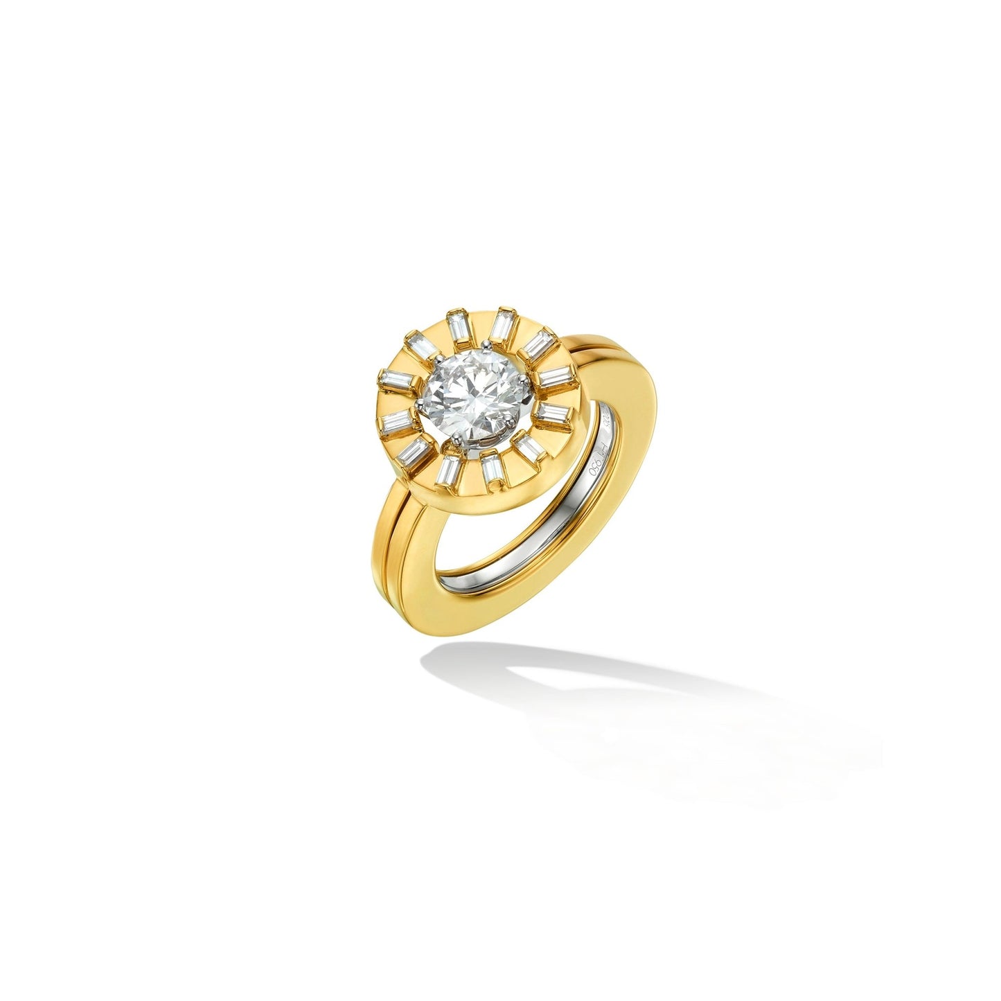 Custom Platinum Solitaire Ring - Cadar