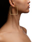 Large White Gold Foundation Hoops - CADAR