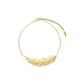 Large Yellow Gold Feather Necklace - Cadar