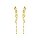 Large Yellow Gold Python Clip On Earring Climbers - Cadar