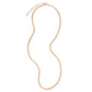 Long Rose Gold Foundation Chain Necklace - CADAR
