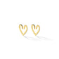 Medium Yellow Gold Endless Hoop Earrings with Black and White Diamonds - Cadar