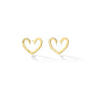 Medium Yellow Gold Endless Hoop Earrings with Black and White Diamonds - Cadar
