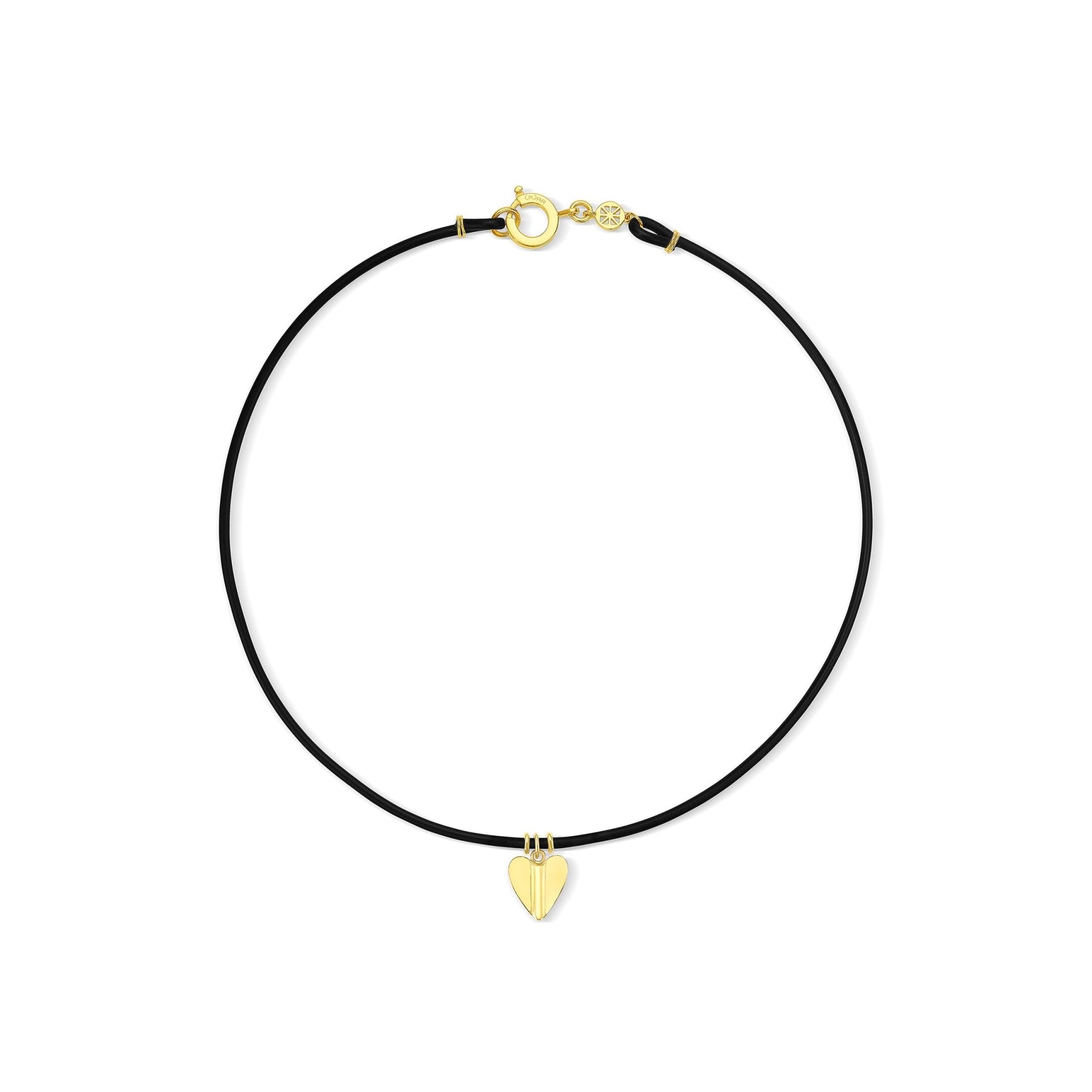 Medium Yellow Gold Wings of Love Alternative Necklace - Cadar