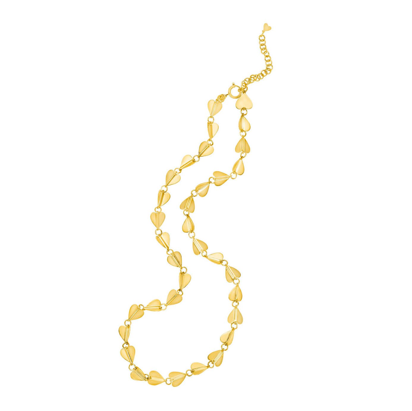 Medium Yellow Gold Wings of Love Necklace - Cadar