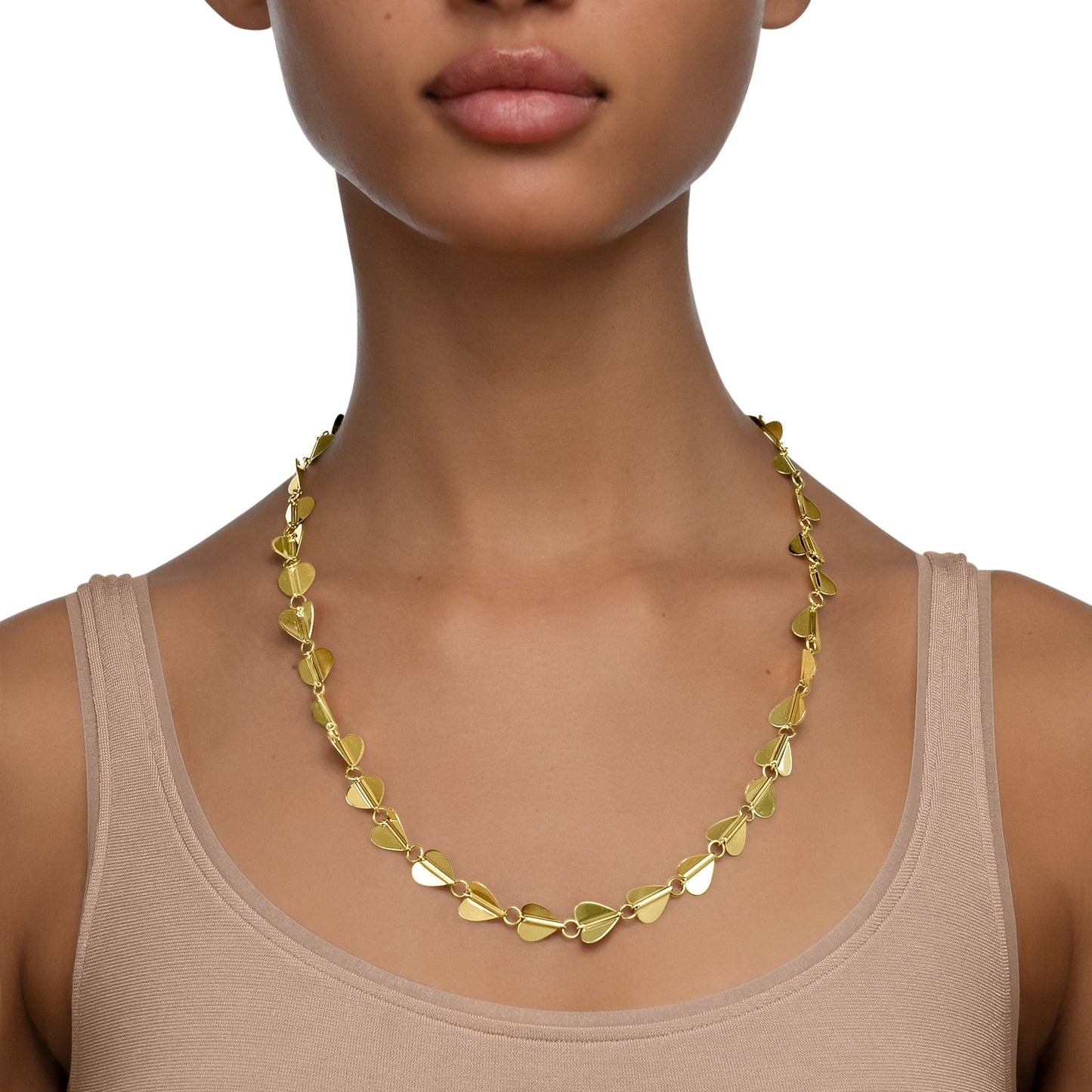 Medium Yellow Gold Wings of Love Necklace - Cadar