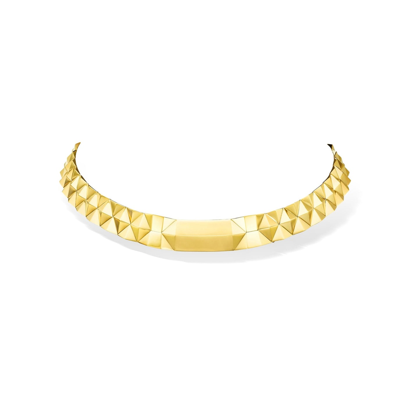 Mini Yellow Gold Python Collar Necklace - Cadar