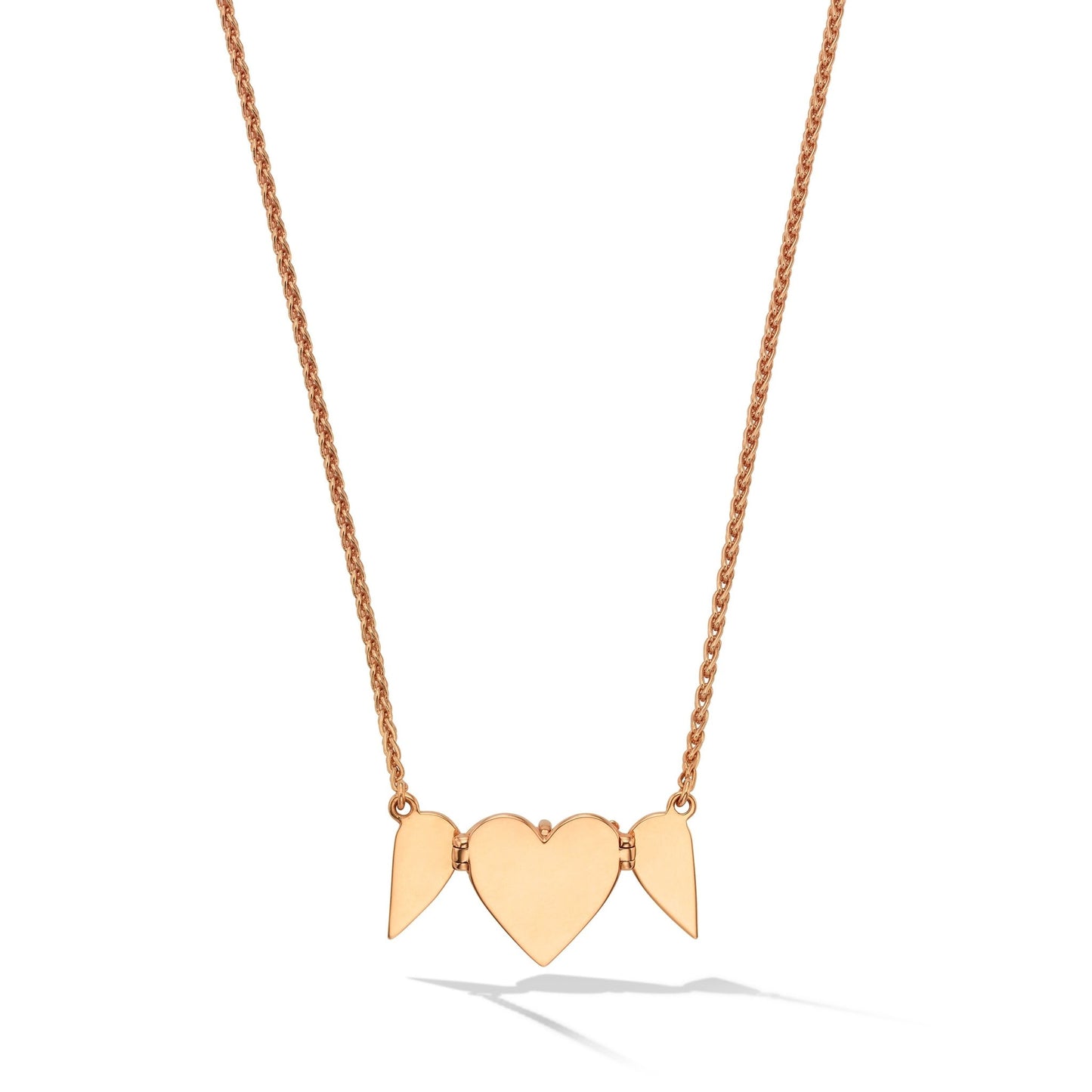 Rose Gold Endless 5 Heart Necklace - Cadar