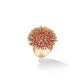 Rose Gold Fur Ring with White Diamonds - Cadar
