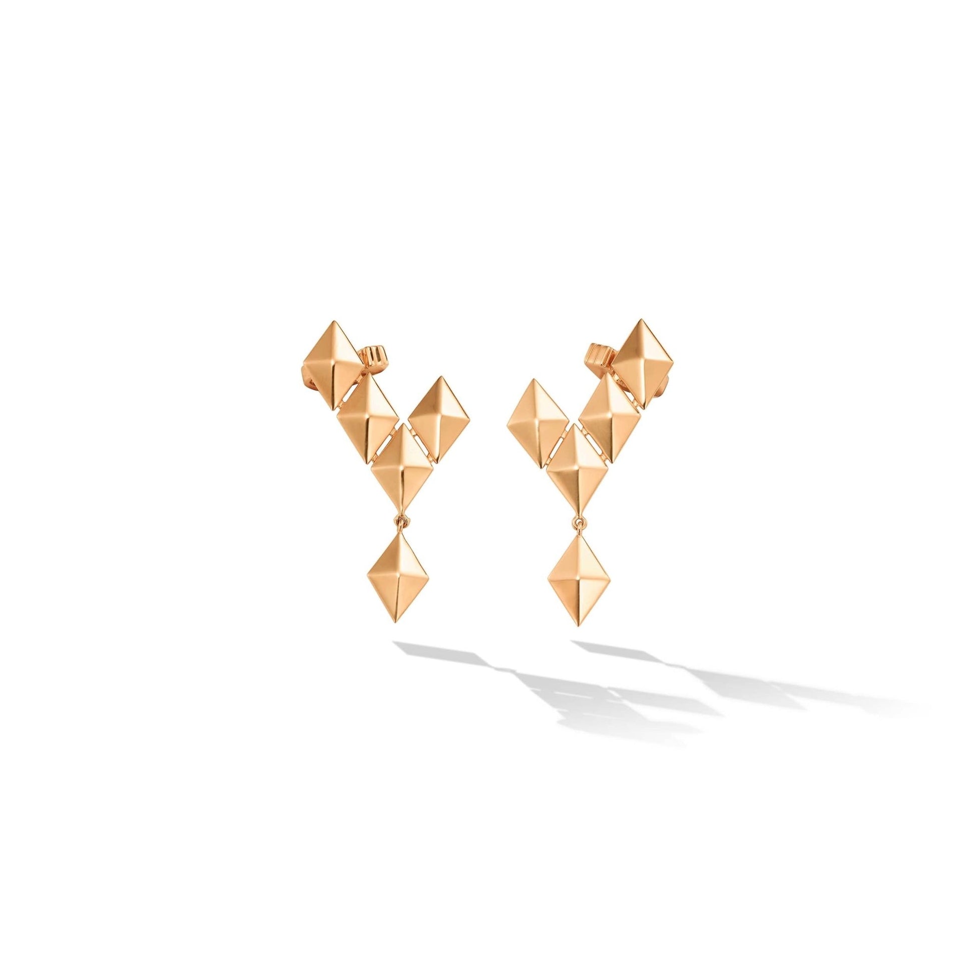 Rose Gold Python Small Earring Climbers - Cadar