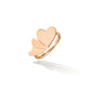 Rose Gold Wings of Love Double Heart Ring - Cadar