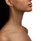 Small White Gold Foundation Hoop Earrings - CADAR