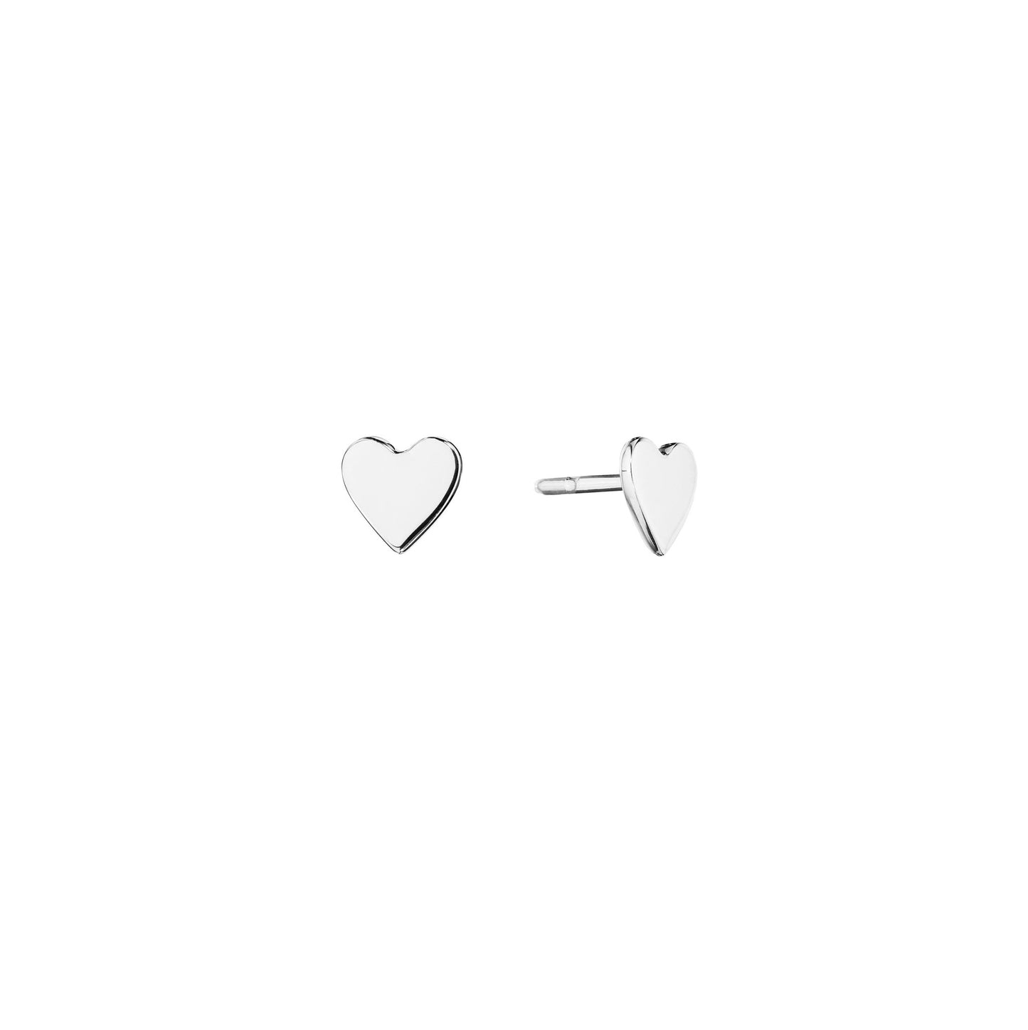 Small White Gold Wings of Love Stud Earrings - Cadar