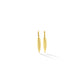 Small Yellow Gold Feather Earrings - Cadar
