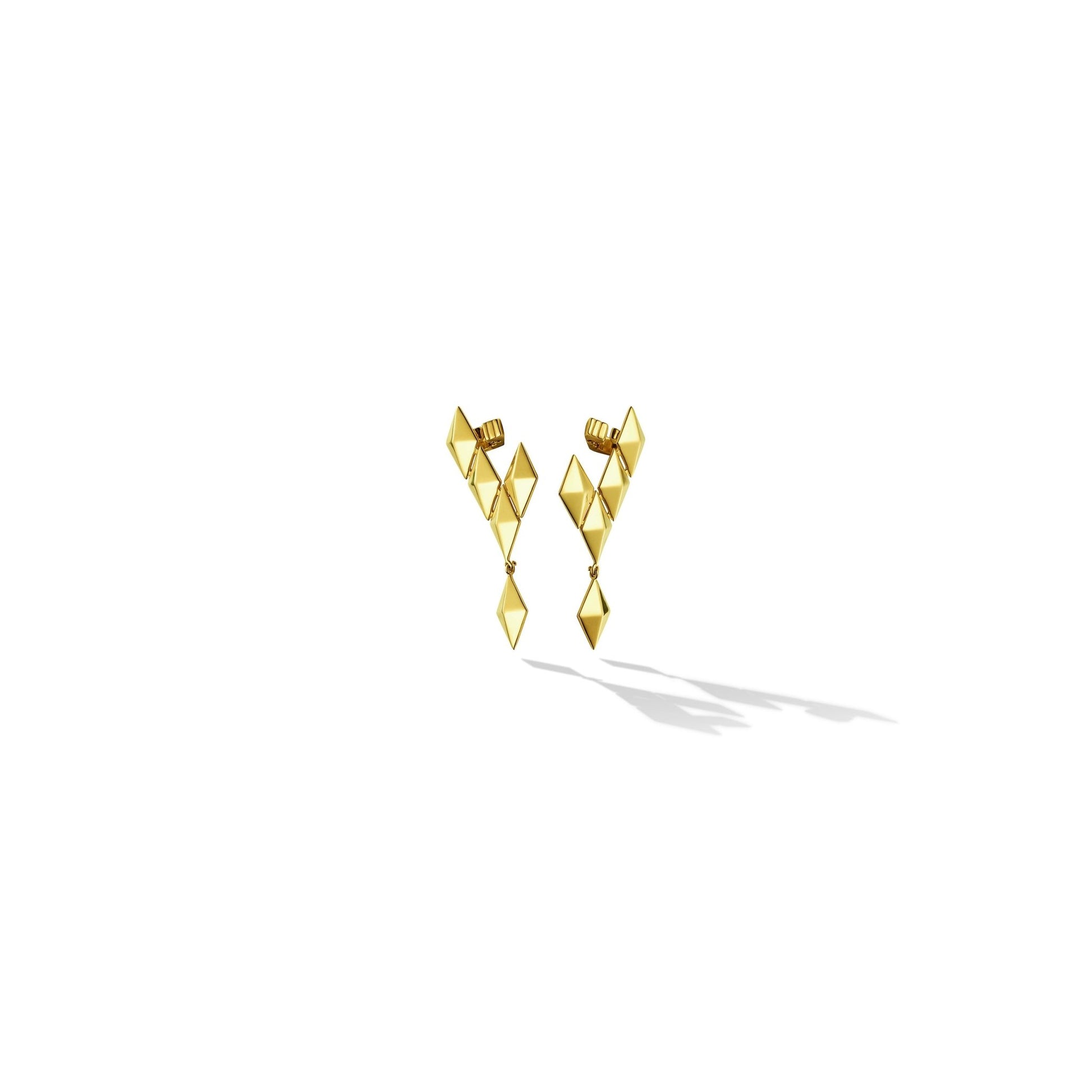Small Yellow Gold Python Ear Climbers - Cadar