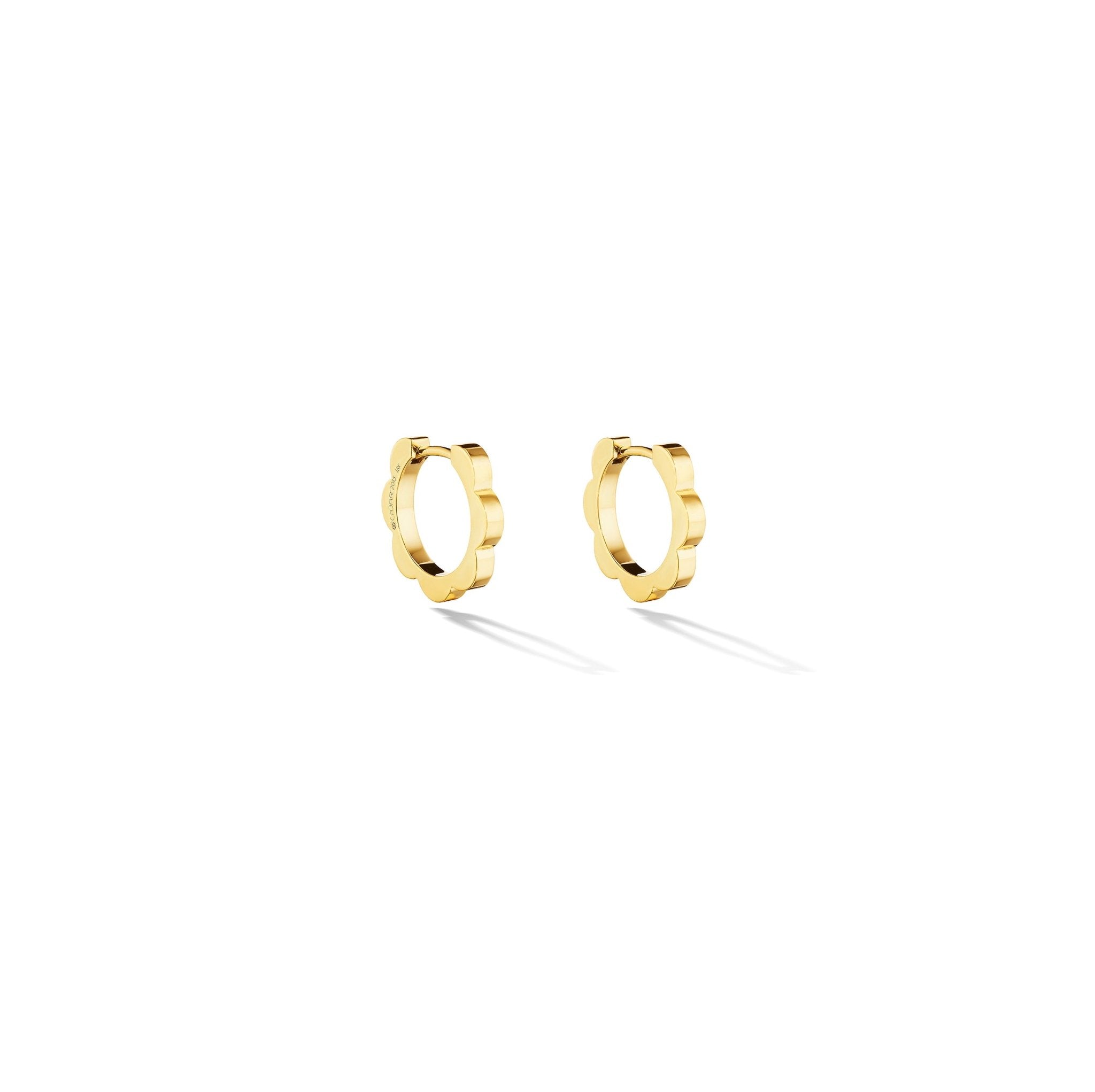 Buy Cute Small Size Gold Design White Stone Round Shape Bali Earrings for  Kids Girl