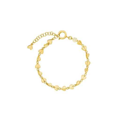 Small Yellow Gold Wings of Love Bracelet - Cadar